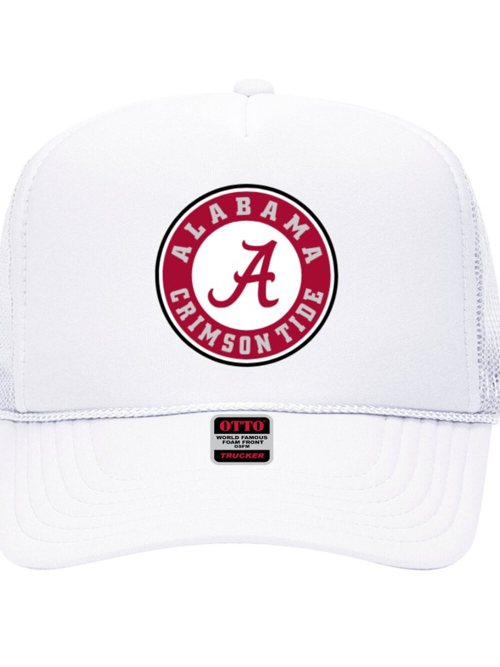 NEW - ALABAMA CRIMSON TIDE TRUCKER HAT WHITE